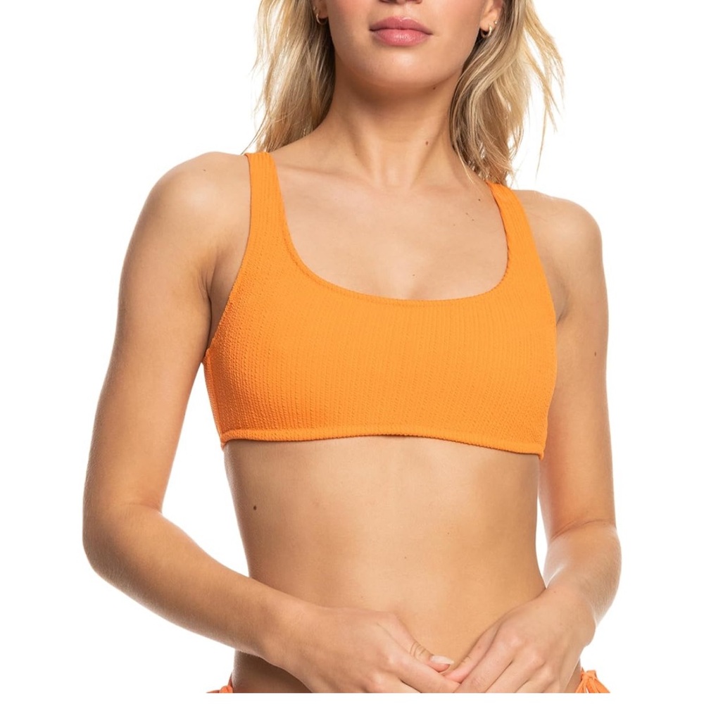 Roxy Orange Bralett Bikini swimsuit Top Size M